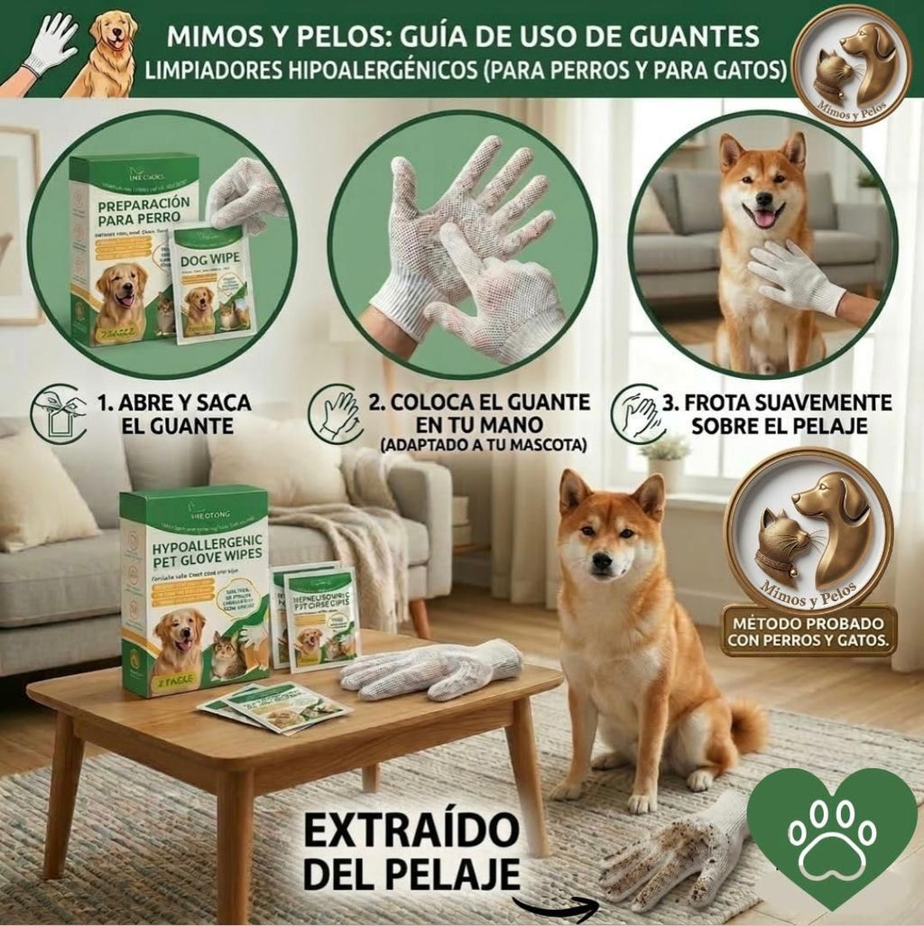 📦 Pack Ahorro: Guantes Limpiadores para Mascotas (20, 30 o 40 Uds) 🐾👇 Selecciona tu pack preferido: