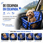 Asiento de Coche Impermeable y Seguro para Mascotas.